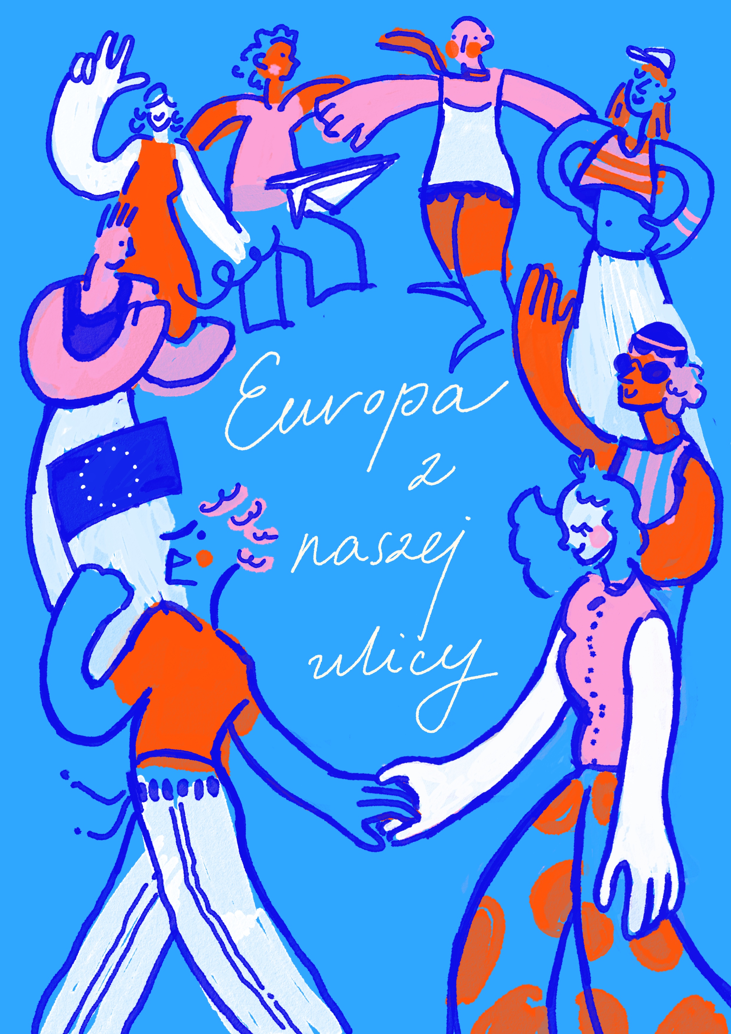 Plakat promujący konkurs „Europa z naszej ulicy”