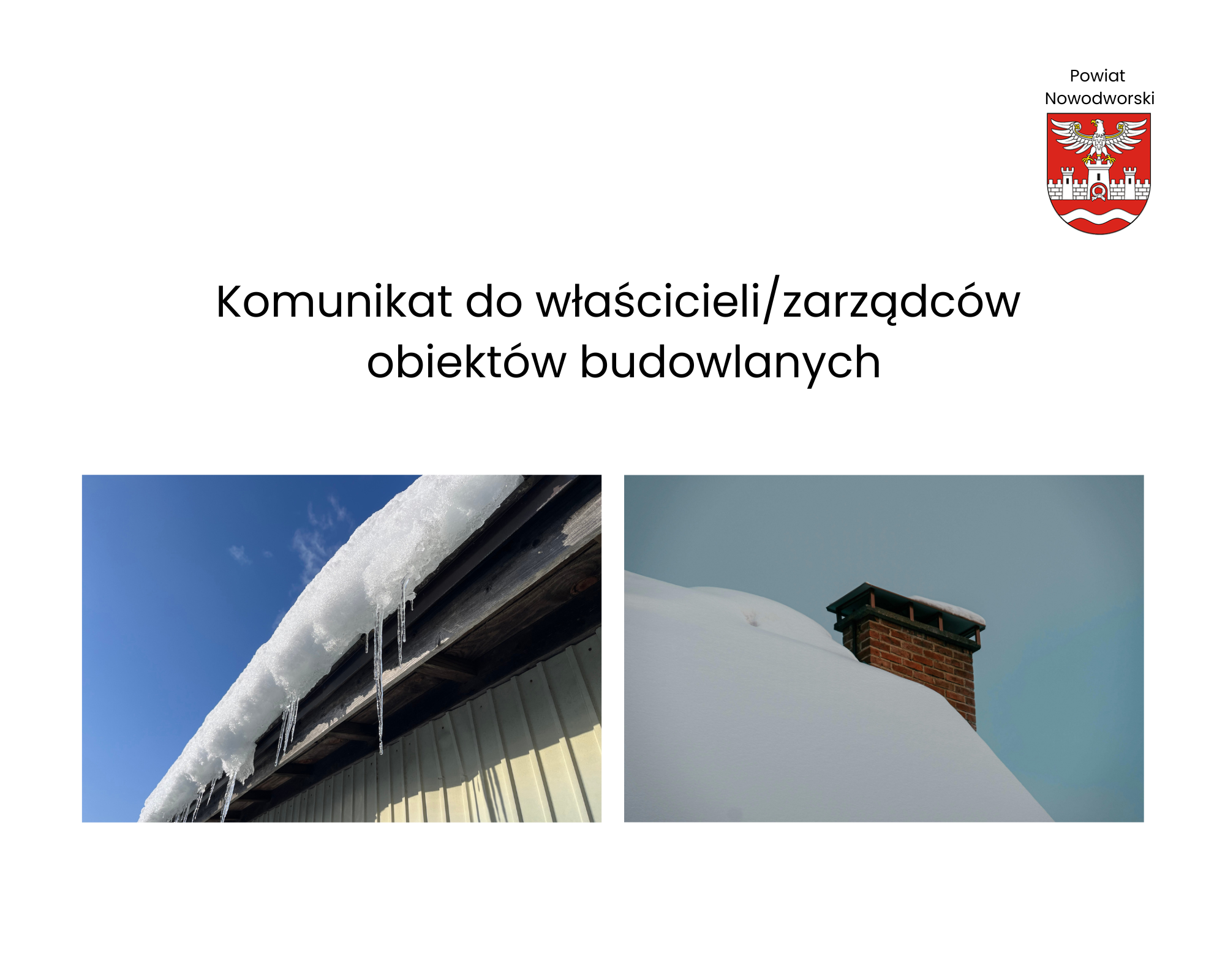 Komunikat do właścicieli/zarządców obiektów budowlanych