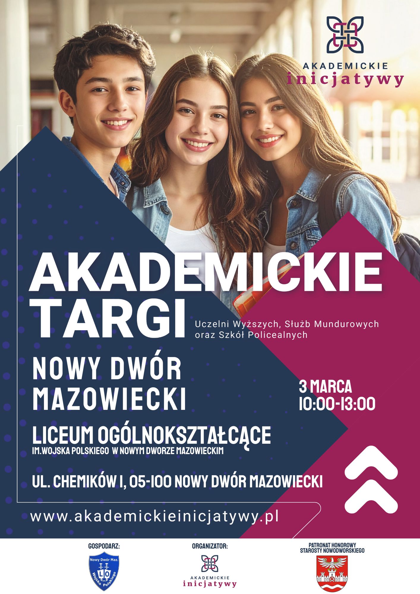 plakat promujący wydarzenie - Akademickie Targi Uczelni Wyższych