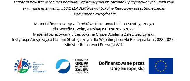 Nabory w LGD Zalew Zegrzyński!